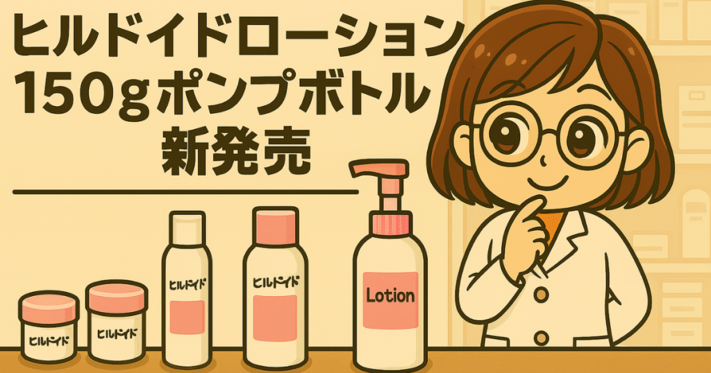 ヒルドイドの剤形使い分けを解説！150gポンプ追加で在庫どうする？ | ママはおくすりやさん